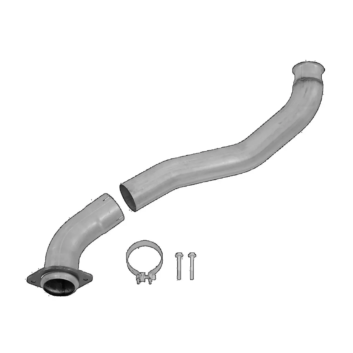 4" Down Pipe For 2008-2010 6.4L Powerstroke Ford F250 F350 F450 Aluminized Steel 2