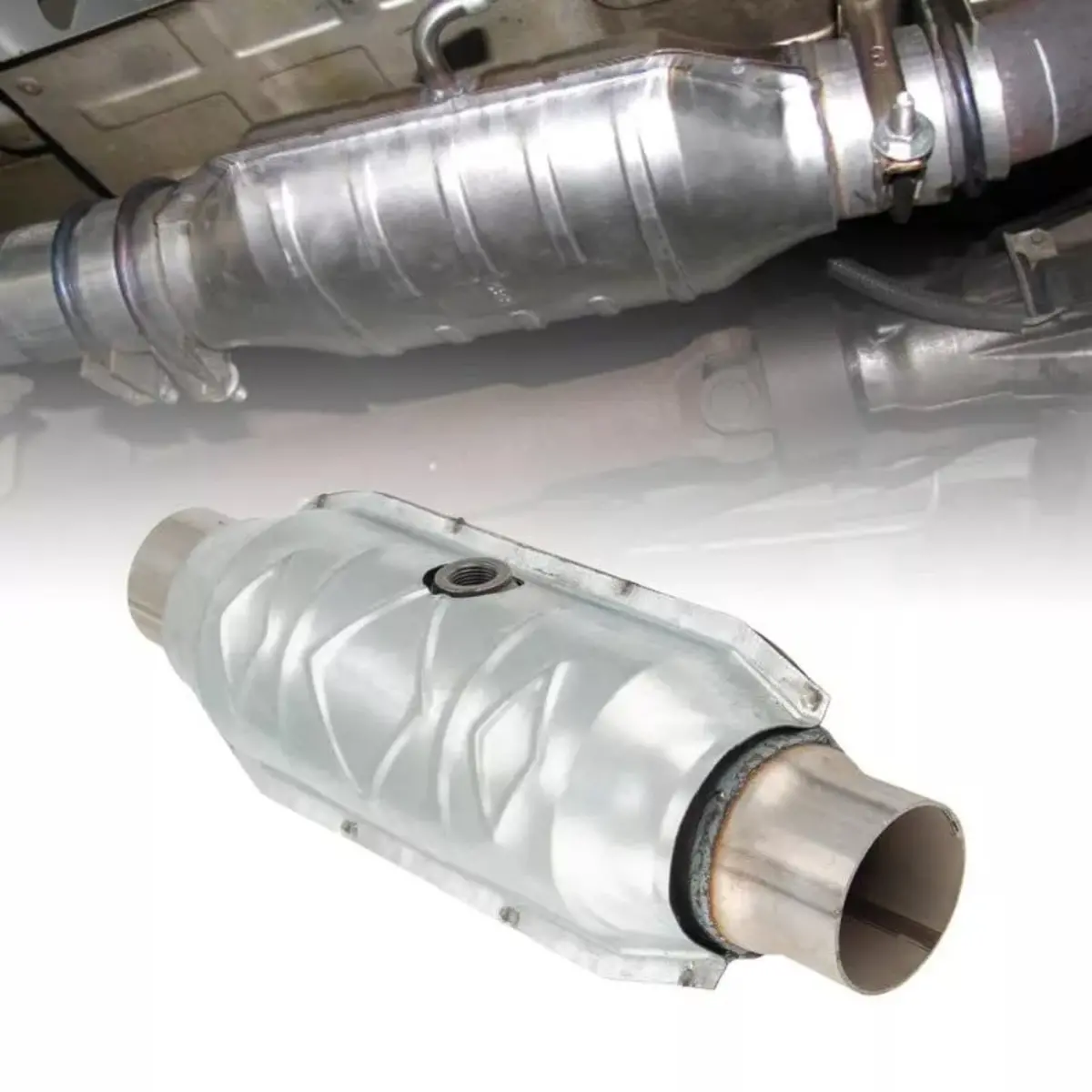 2.5" Inlet/Outlet Catalytic Converter W/ Heat Shield For Ford F-150 5.4L 5.0L V8 1