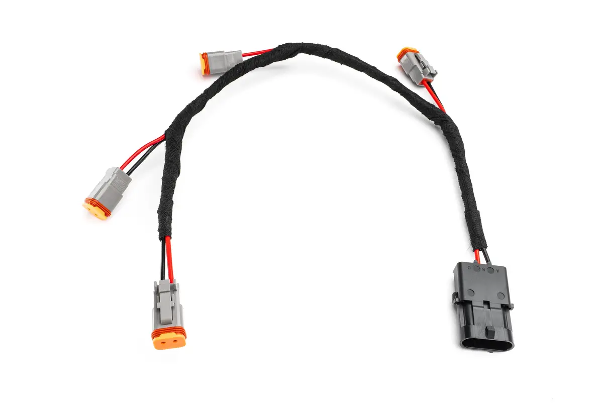 4X 2 Pole Dt Connector Harness Splitter Add On - Spv Harness System (Works With Many Vehicles, See Details) 1
