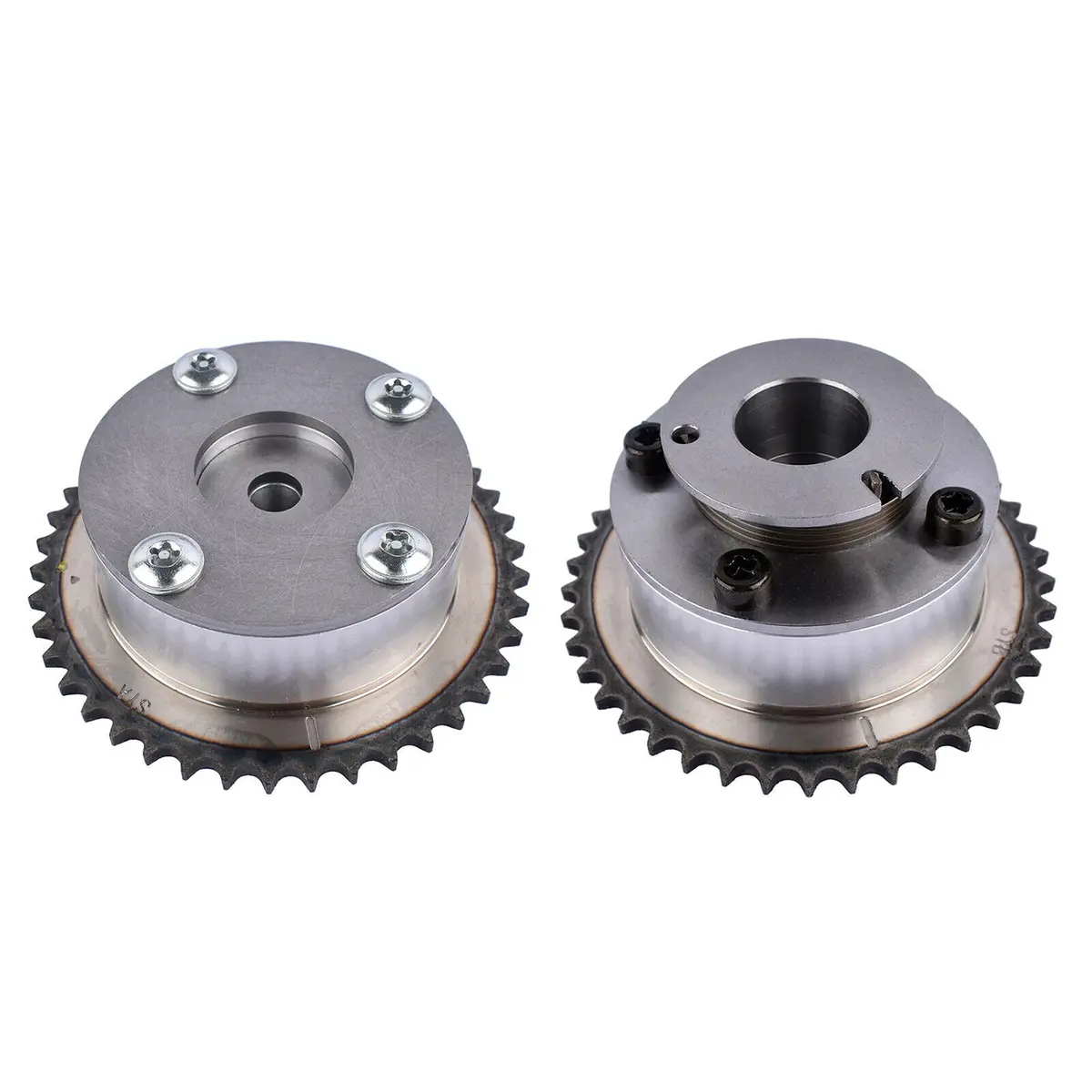 Intake Exhaust Cvvt Gear Set 24350-2E201 24370-2E200 For 2014-2019 Hyundai Elantra Kia Forte G4nc 2.0L 1