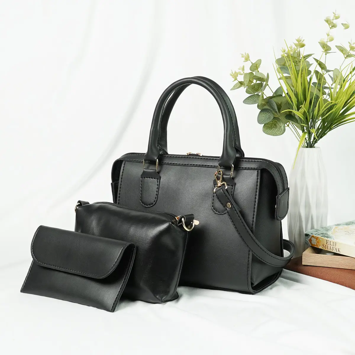 Olive Bag Set Of 3 Black 1