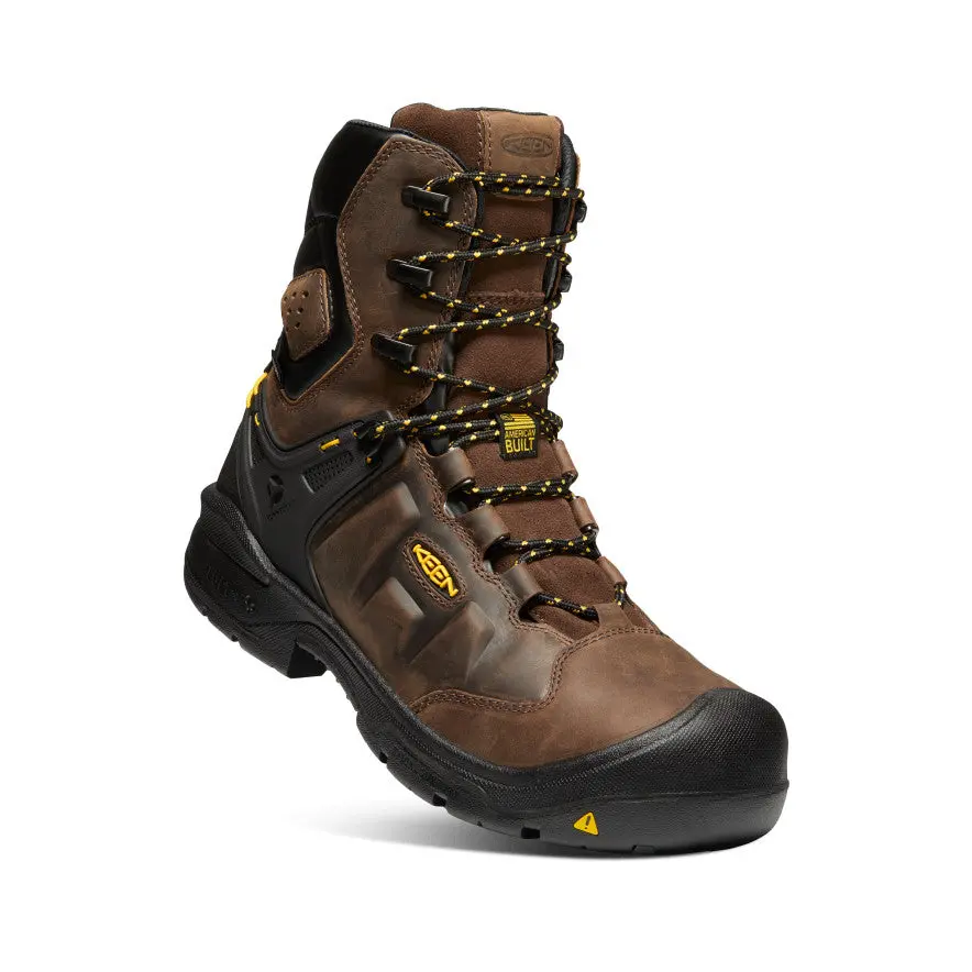 Men's Dover 8" Waterproof Boot (Carbon Toe) | Dark Earth/Black 3