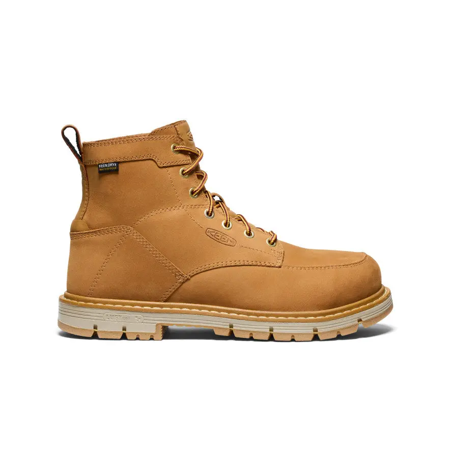 Men's San Jose 6" Waterproof 90° Heel Boot (Aluminum Toe)  |  Bistre/Gum 1