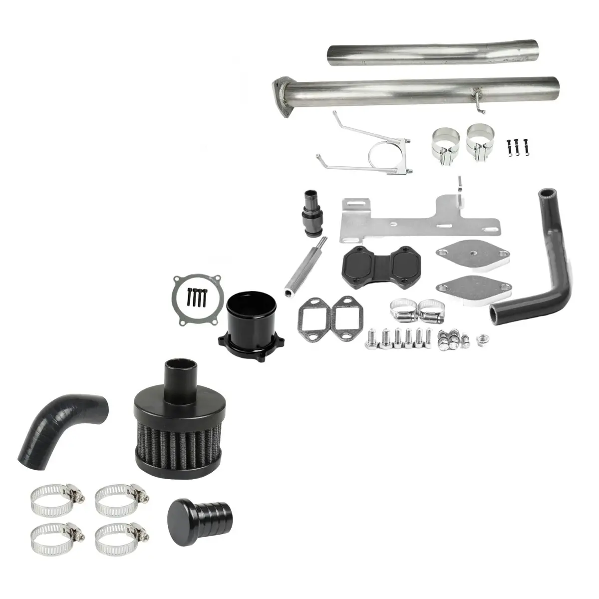 4" Dpf Egr Delete Pipe Kit For 2010-2014 Dodge Ram 6.7 Cummins 2500 3500 1