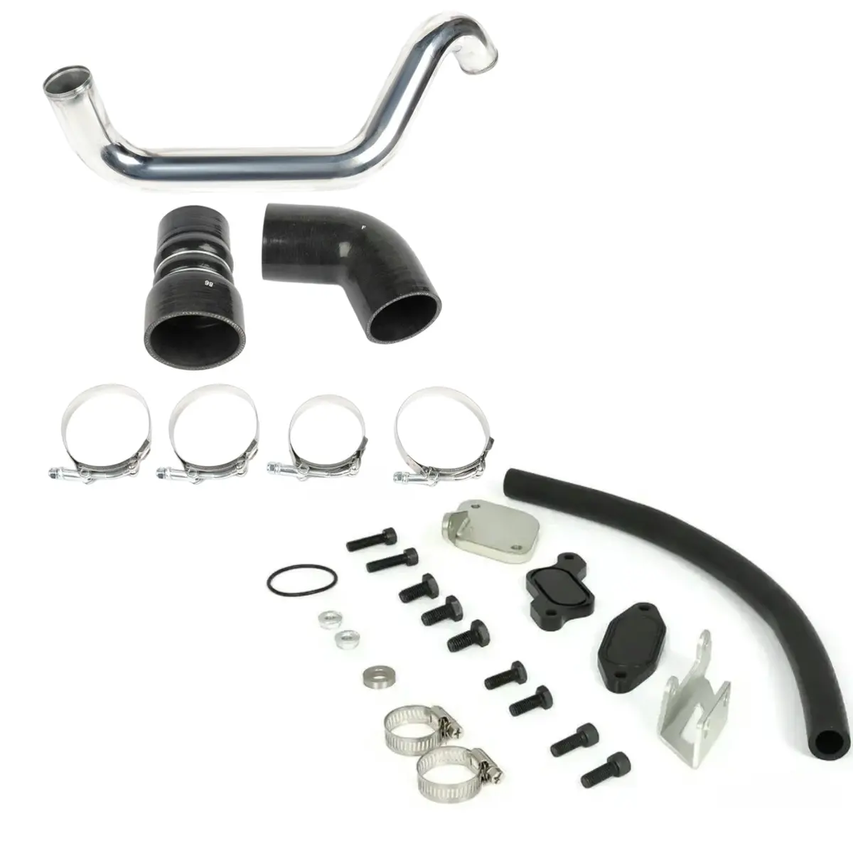 Egr Delete Delete Kit & Intercooler Pipe For 2006 2007 6.6L Duramax Lbz Chevy Silverado Serra 2500 3500 Hd Gmc 1