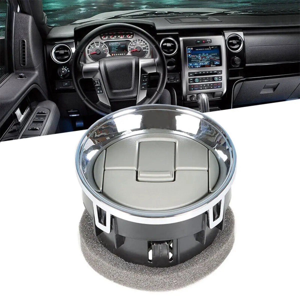 Dash A/C Ac Heater-Air Outlet Louver Vent 9L3z19893ca For Ford 2009-2014 F-150 1