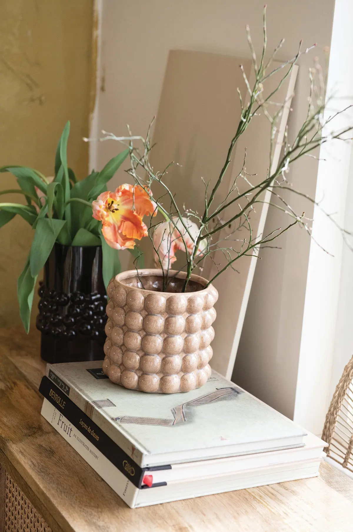 Embossed Stoneware Planter 1