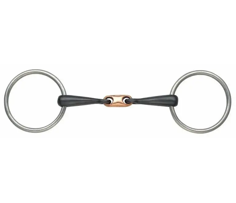 Shires Copper Lozenge Sweet Iron Snaffle Bit 1