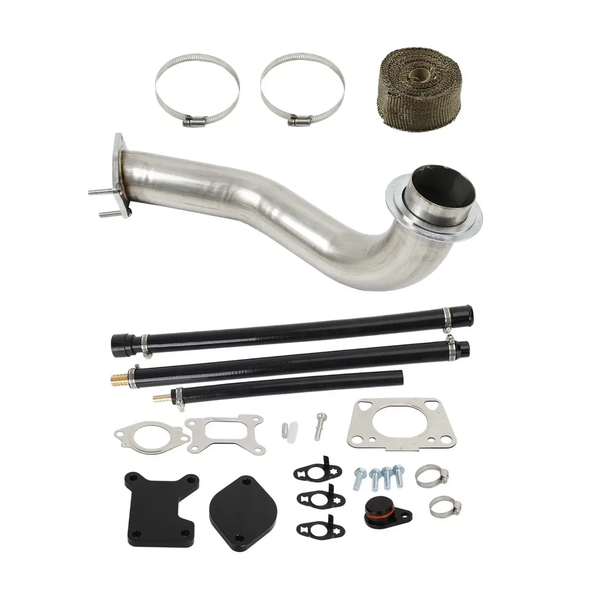For 2017-2023 6.6L Duramax L5p Chevy Gmc Downpipe & Egr Valve Cooler Delete Kit 1