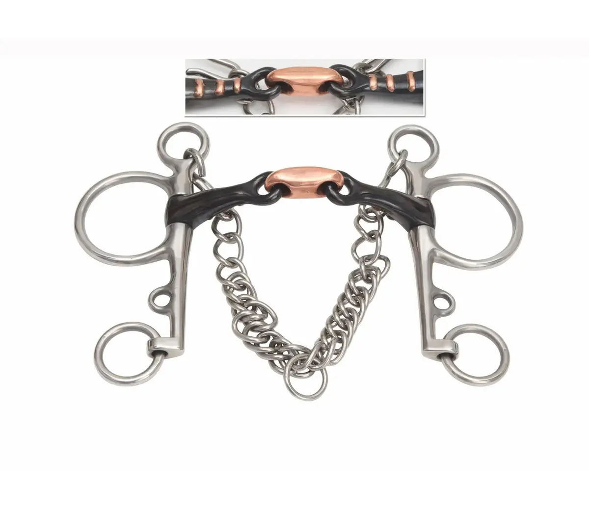 Shires Double Jointed Sweet Iron Pelham Bit 1