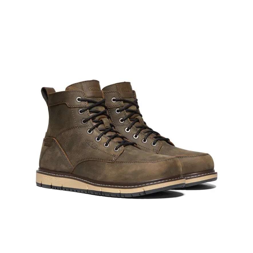 Men's San Jose 6" Waterproof Boot (Aluminum Toe) | Cascade Brown/Black 2