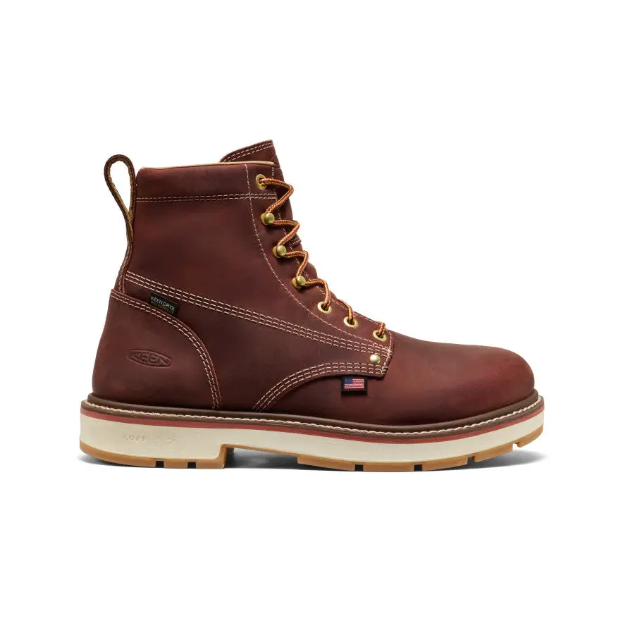Men's Liberty 6" Waterproof 90° Heel Boot (Soft Toe)  |  Bombay Brown/Gum 1