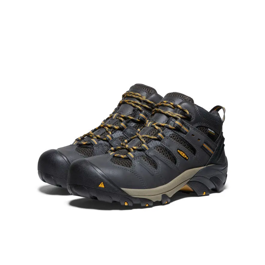 Men's Lansing Mid Waterproof (Steel Toe) | Raven/Tawny Olive 2