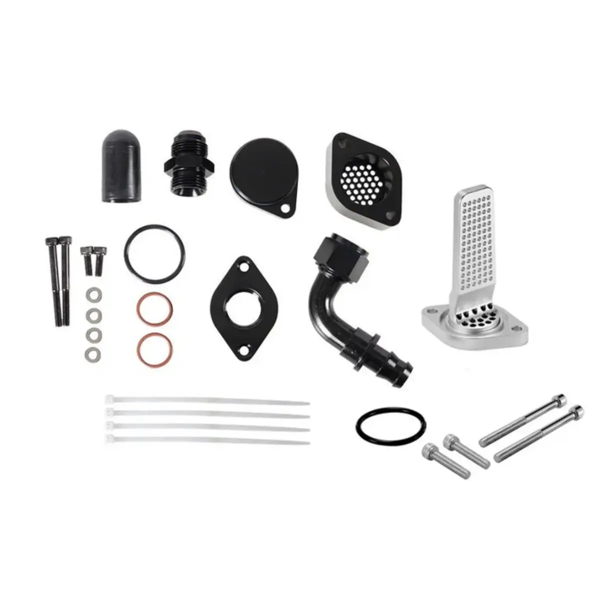 Ccv Pcv Reroute Engine Ventilation Kit For 2011-2023 6.7L Ford Powerstroke (No Tube) 1