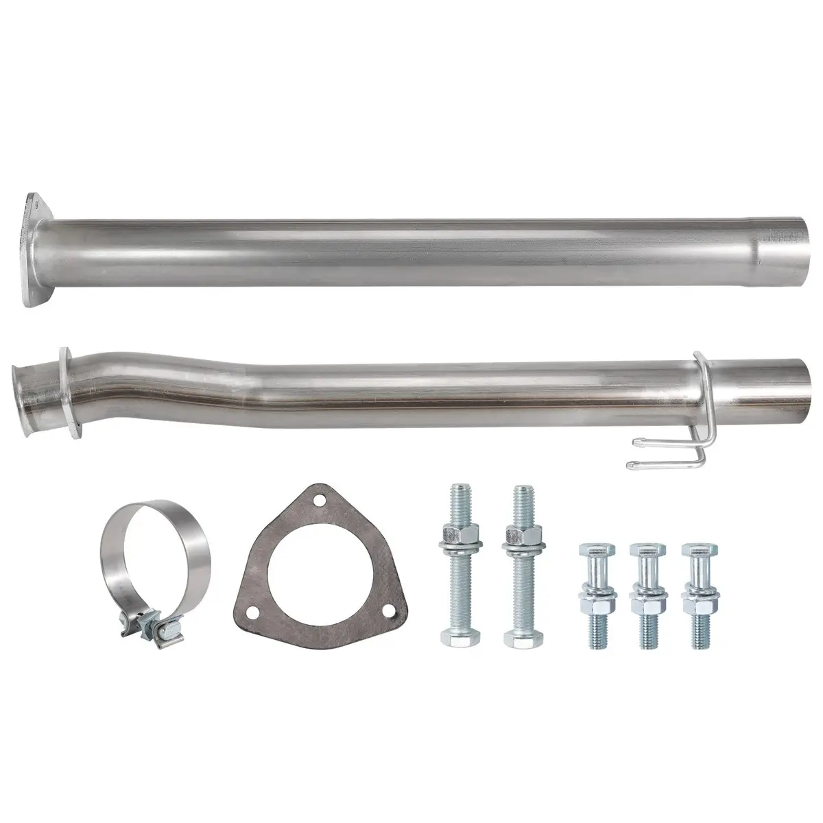 4" Muffler Exhaust Dpf Delete Pipe For 2011-2017 6.7L Powerstroke Ford F250 F350 F450 Super Duty 1