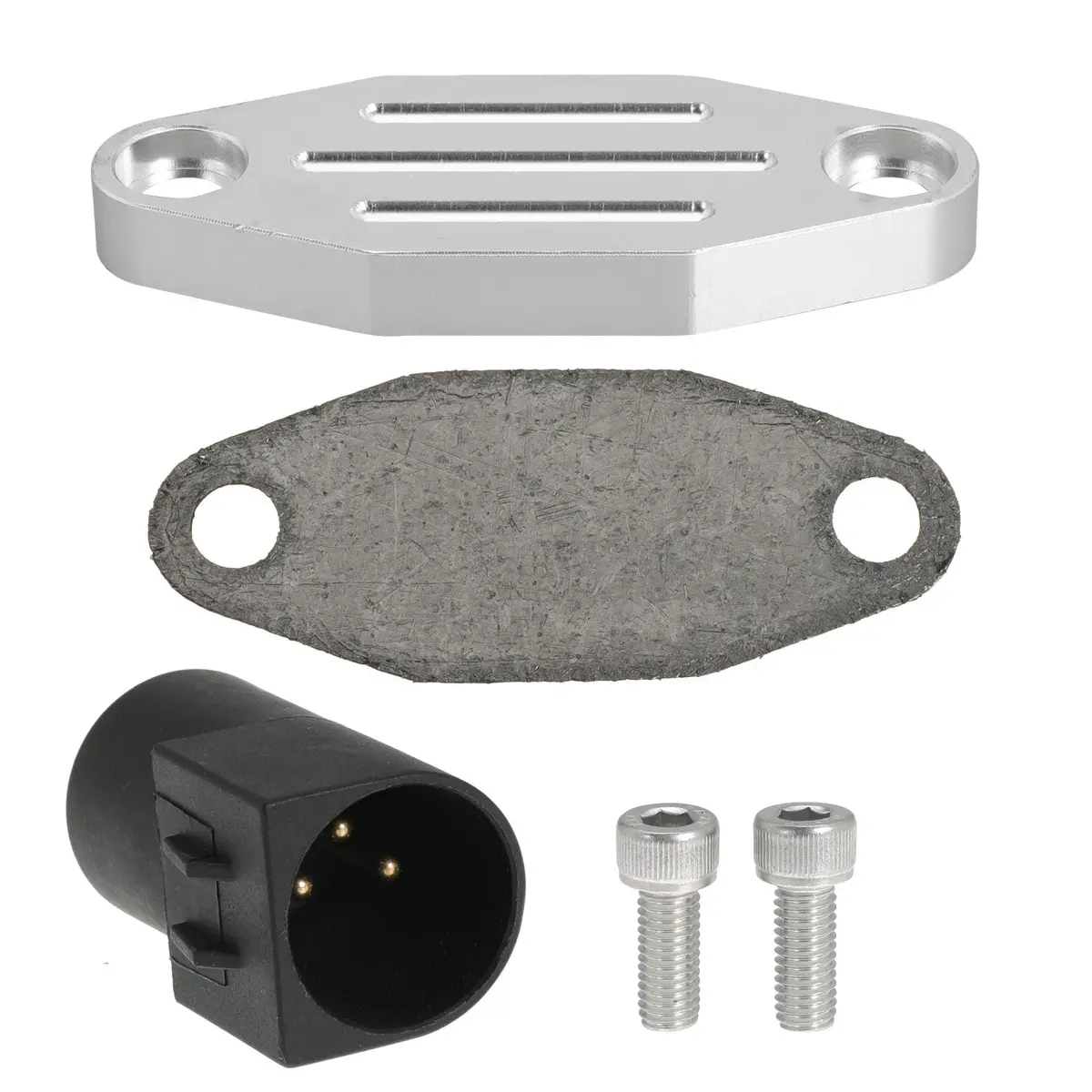 Egr Simulator Eliminator & Block Off Plate Kit For 1986-1995 Ford F150 F250 F350 1