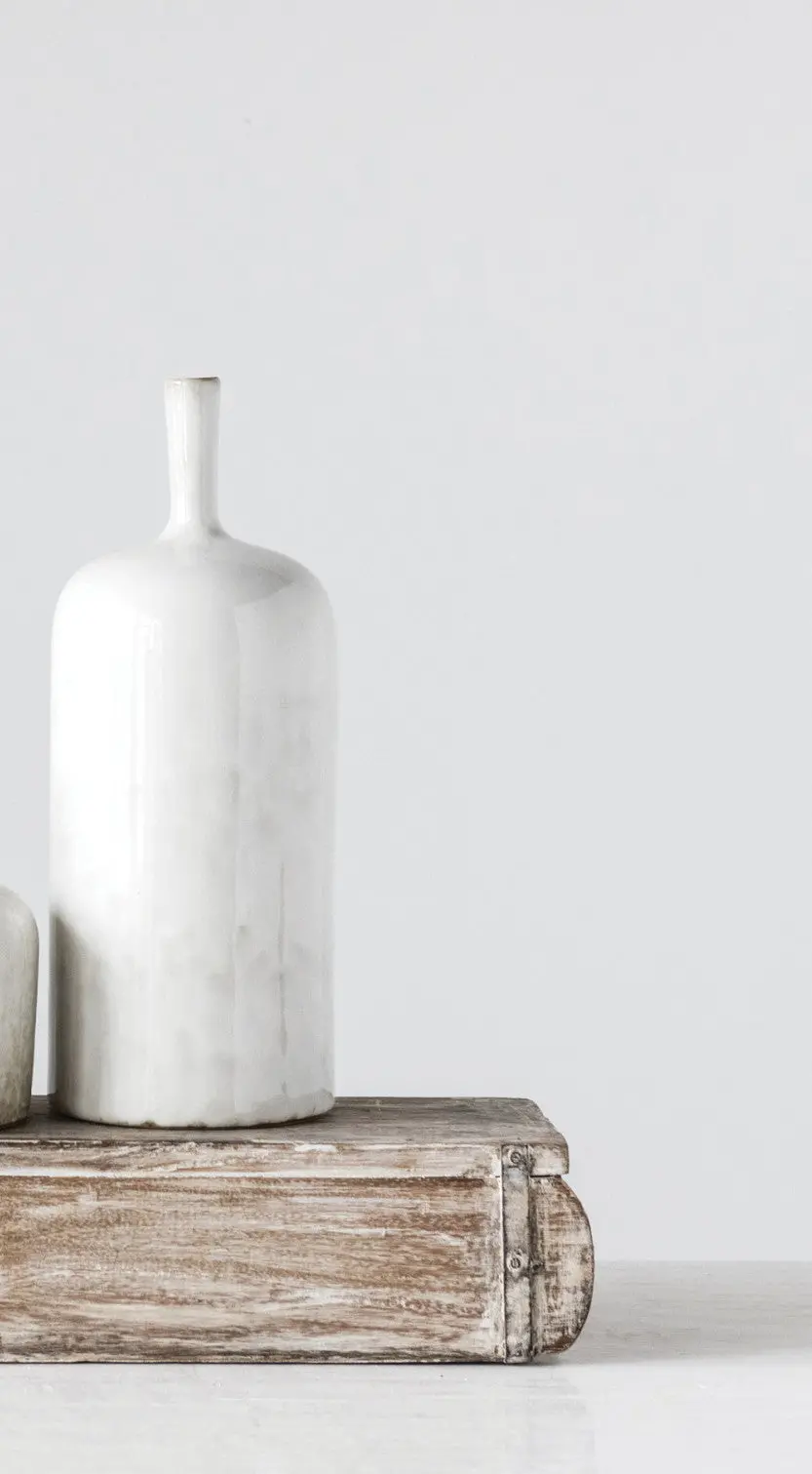 Stoneware Vase With Glaze, Large 1