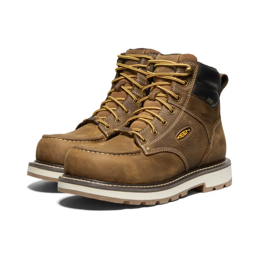 Men's Cincinnati 6" Waterproof 90° Heel Boot (Carbon Toe) | Belgian/Sandshell 2