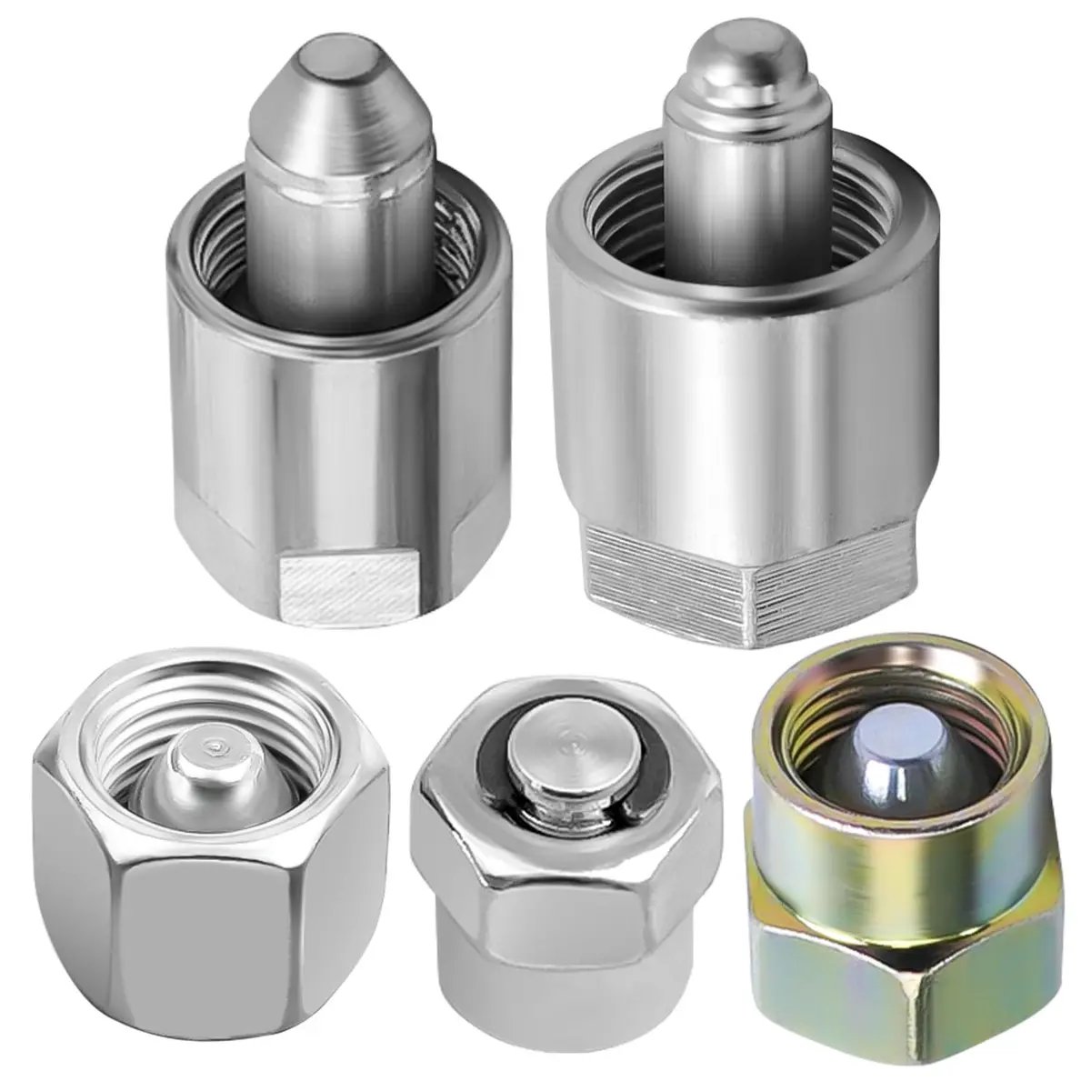 Block-Off Rail Fuel Injector Caps Set For 5.9L 6.4L 6.7L Cummins Ford Duramax (2001-2022) 1