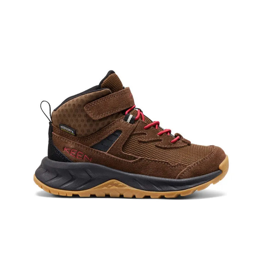 Little Kids' Hightrail Waterproof Hiking Boot  |  Dark Earth/Garnet 1