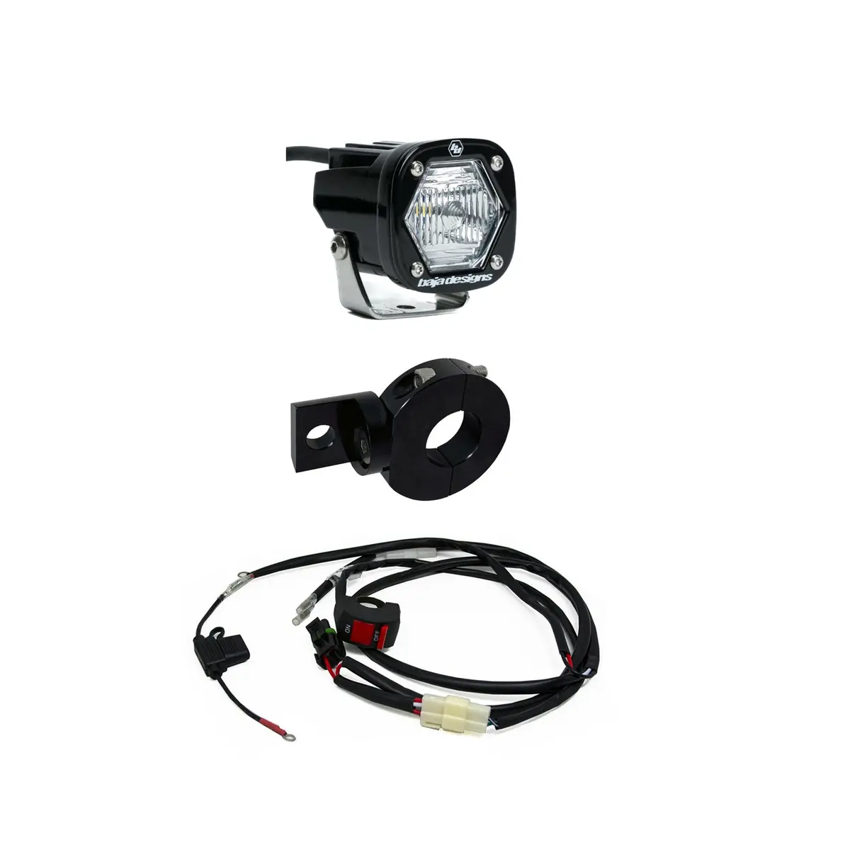 Moto Electric Start Pit Bike S1 Auxiliary Light Kit - Baja Designs 1