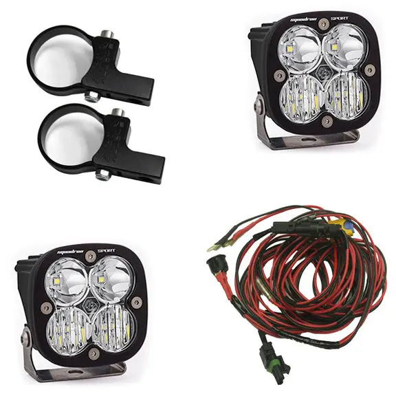 Powersports Squadron Sport Driving/Combo Clear Horizontal Mount Light Kit - Universal 1