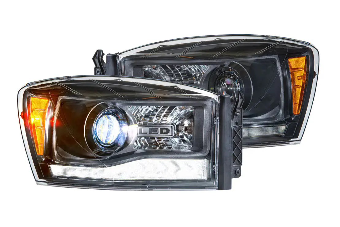 Dodge Ram (06-08) Xb Hybrid Led Headlights 1