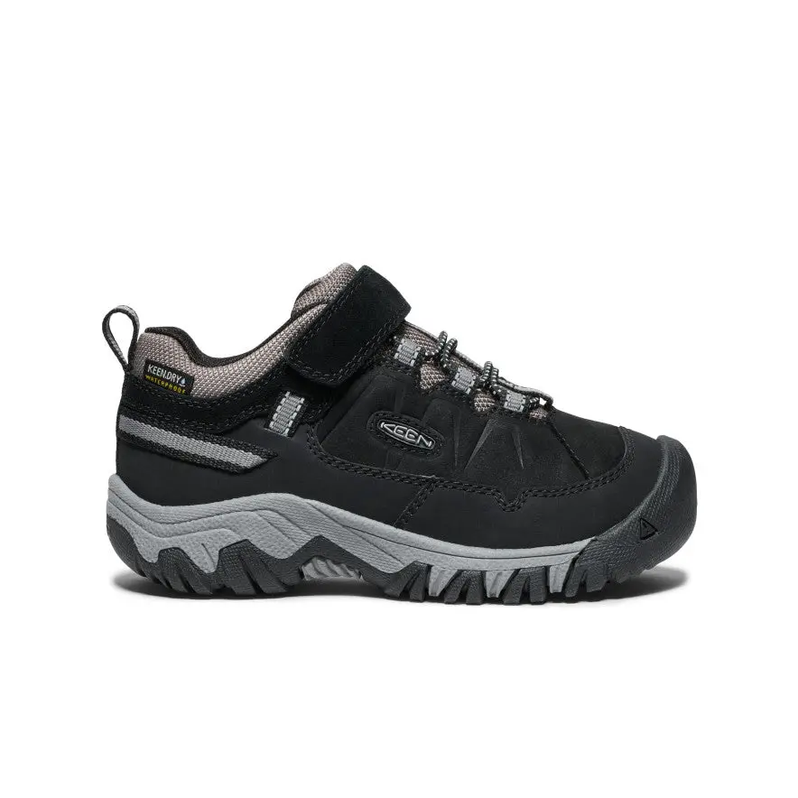Little Kids' Targhee Iv Waterproof Hiking Shoe  |  Black/Steel Grey 1