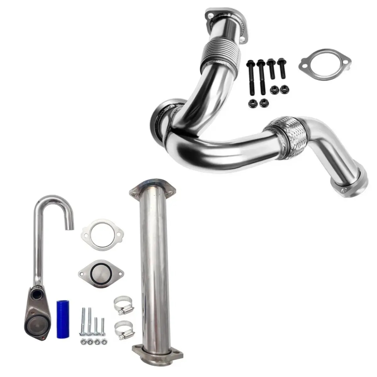 For 2003-2007 6.0L Ford F250 F350 F450 Powerstroke Y-Pipe & Egr Basic Cooler Kit 1