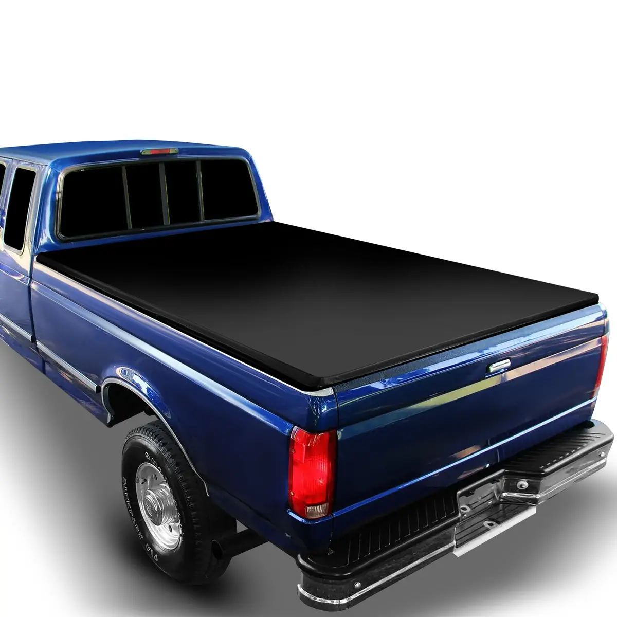 6.5 Ft Short Bed Soft Top Tri Tonneau Cover For 1973-1998 Ford F150 F250 1
