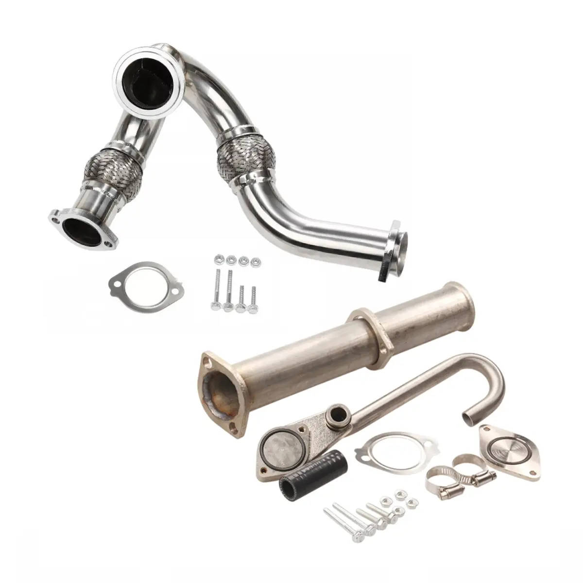 Egr Delete Kit With Up Pipe Y-Pipe For 2003-2007 6.0 Powerstroke Ford F250 Super Duty Excursion 1