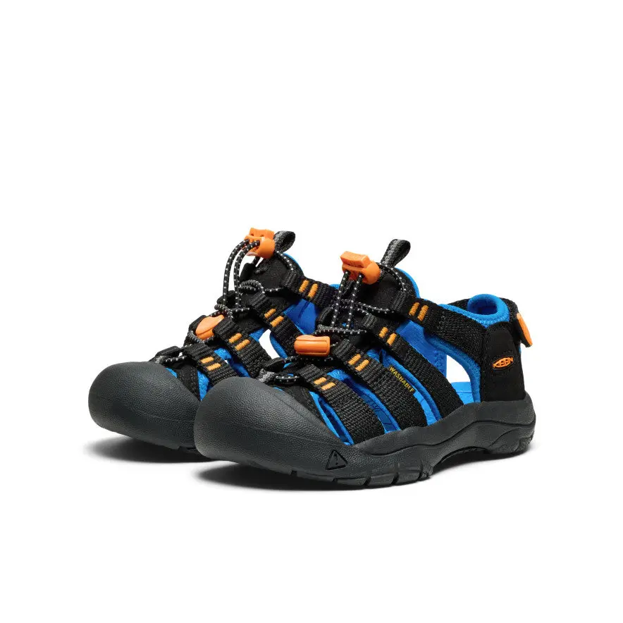 Little Kids' Newport Boundless Sandal | Black/Precious Blue 2