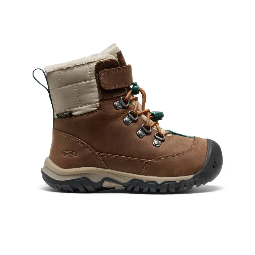 Little Kids' Kanibou Waterproof Winter Boot  |  Dark Earth/Roasted Pecan 1