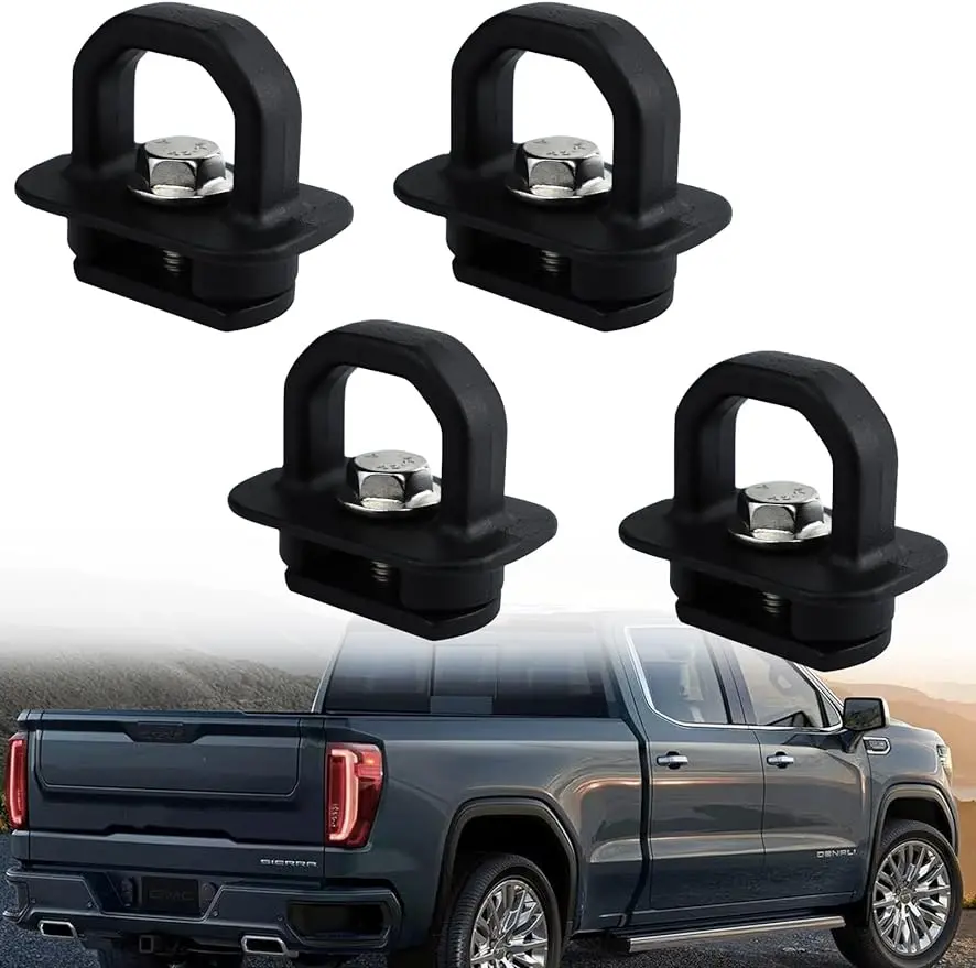 Tie Down Anchors Truck Bed Side Wall Anchor Fit For 2007-2022 Chevy Silverado/Gmc Sierra Pickup Truck Bed Cargo Hooks 4Pcs 1