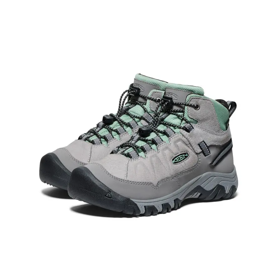 Big Kids' Targhee Iv Waterproof Hiking Boot | Alloy/Granite Green 2