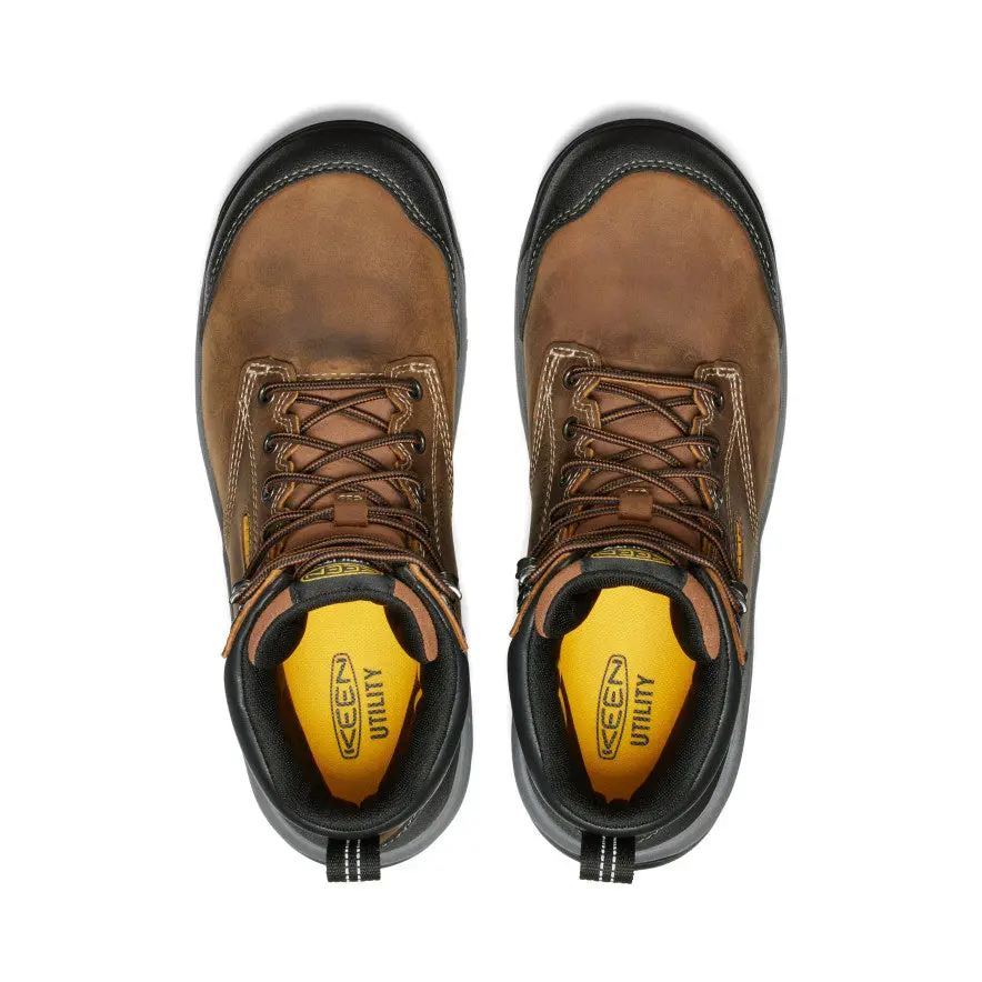 Men's Evanston 6" Waterproof Boot (Carbon Toe) | Bison/Black 4