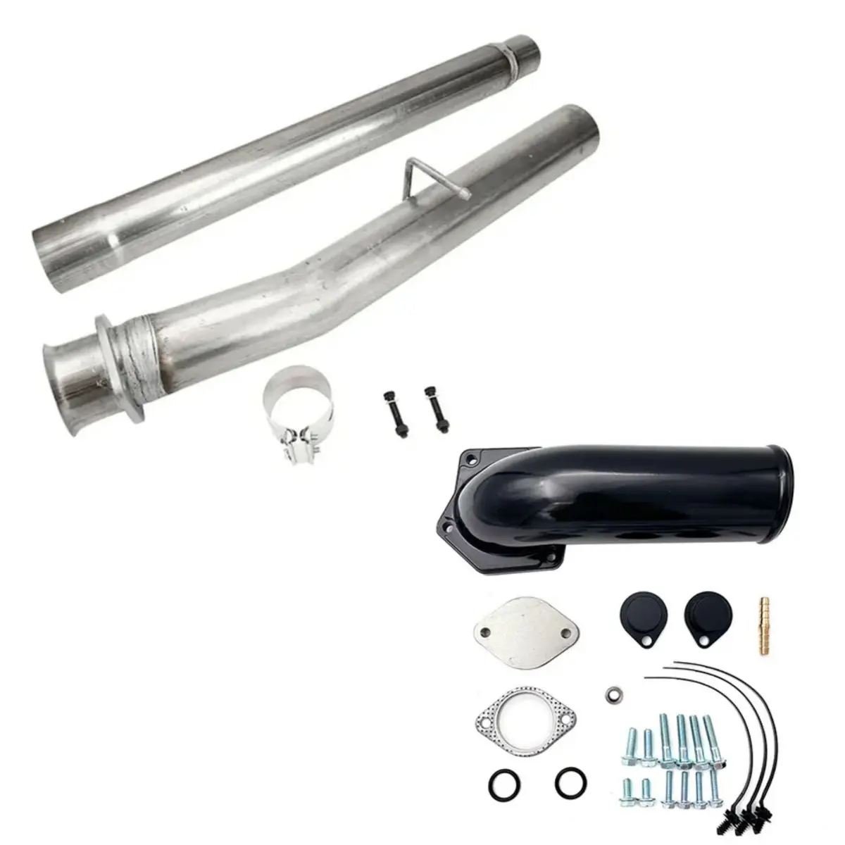 4" Cat Dpf Delete Pipe & Egr Delete Kit For 2008-2010 6.4L Powerstroke Ford F250 F350 F450 F550 1