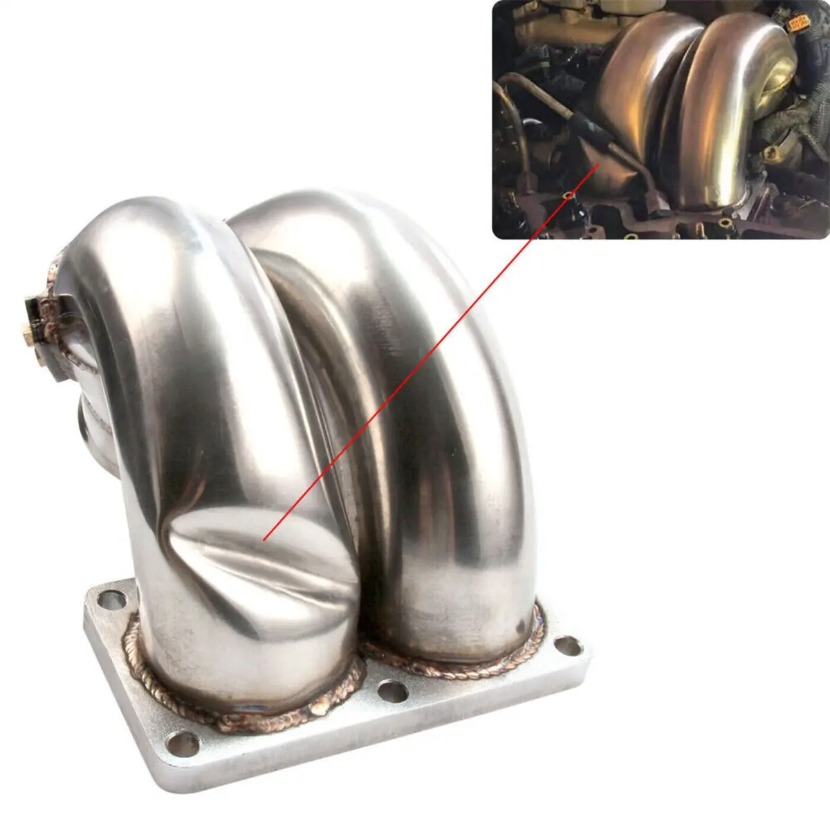 6.7 High Flow Intake Manifold Elbow Tube Horn 3.5" For 07.5-18 Ram 2500 3500 6.7L Cummins Diesel 2