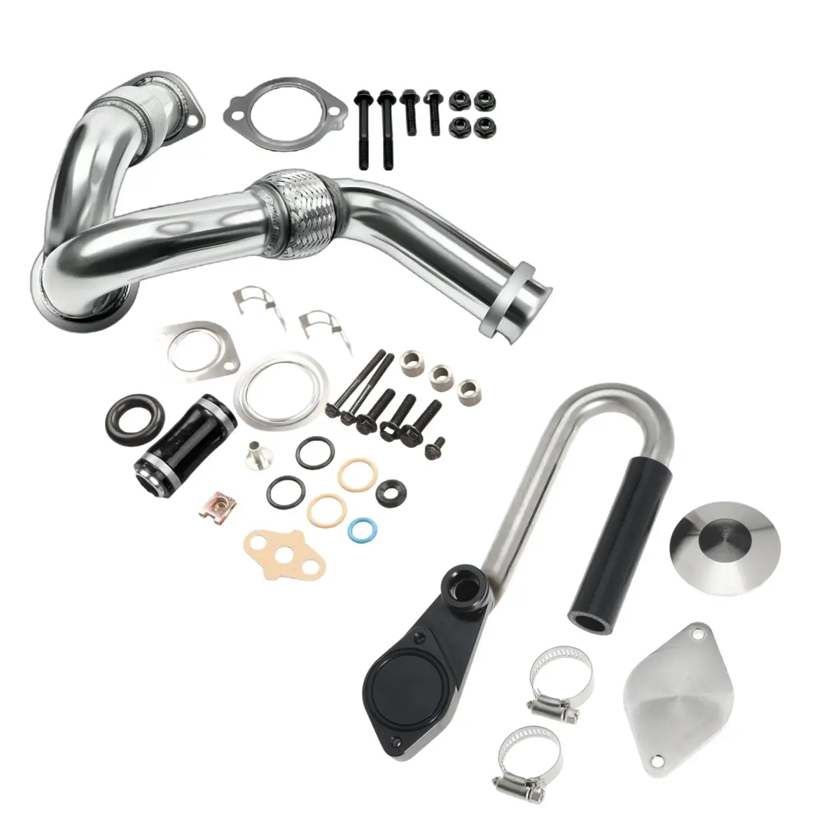 Egr Delete|Y-Pipe|Gasket & Turbo Install Kit For 2003-2007 Ford 6.0 Powerstroke F250 1