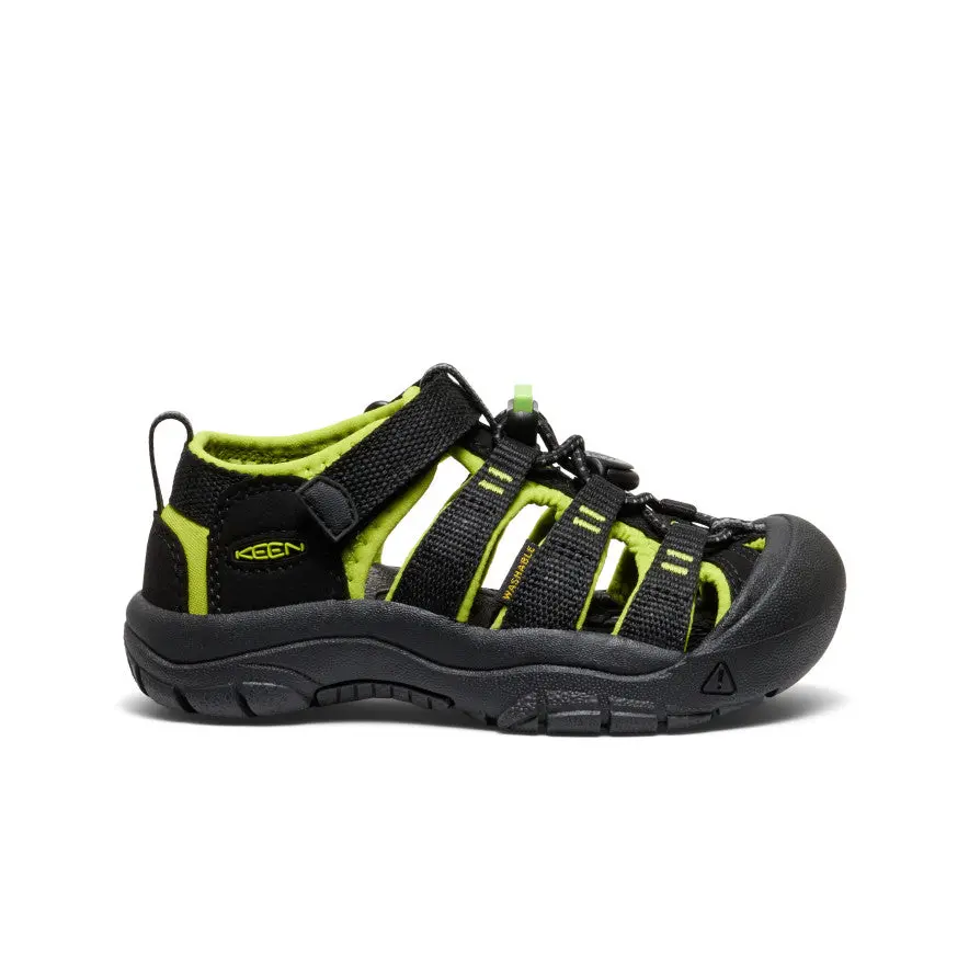 Little Kids' Newport H2  |  Black/Lime Green 1