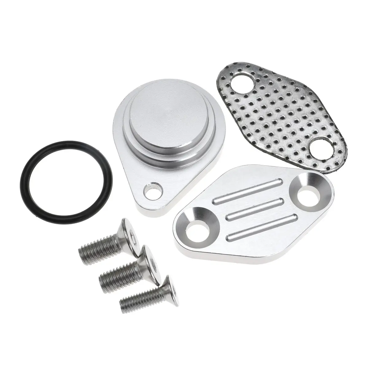 Egr Delete Plate Intake Exhaust Block Off Kit Fit For Ls Lq4 Silverado 4.8L 5.3L 6.0L 1