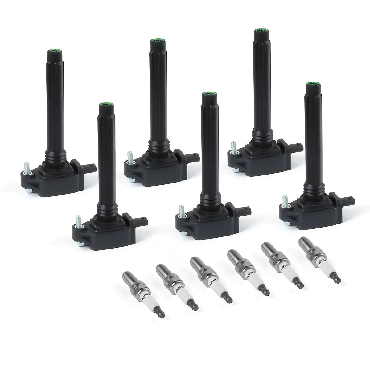Daysyore 6Pcs Ignition Coil + 6Pcs Iridium Spark Plug Uf648 For 2011-2017 Jeep Dodge Chrysler Ram 1
