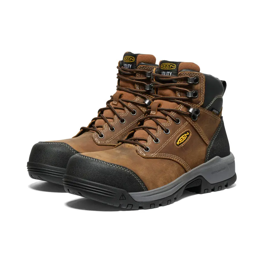 Men's Evanston 6" Waterproof Boot (Carbon Toe) | Bison/Black 2