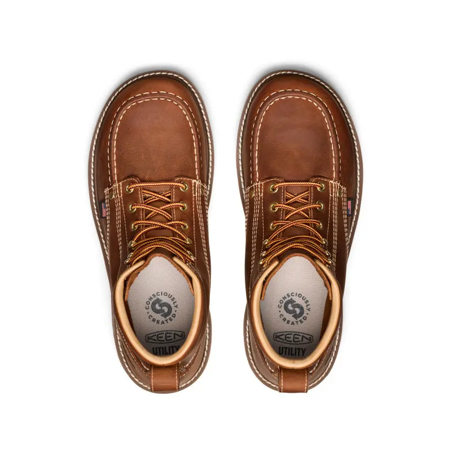 Men's Liberty 6" Boot (Soft Toe) | Leather Brown/Birch 4