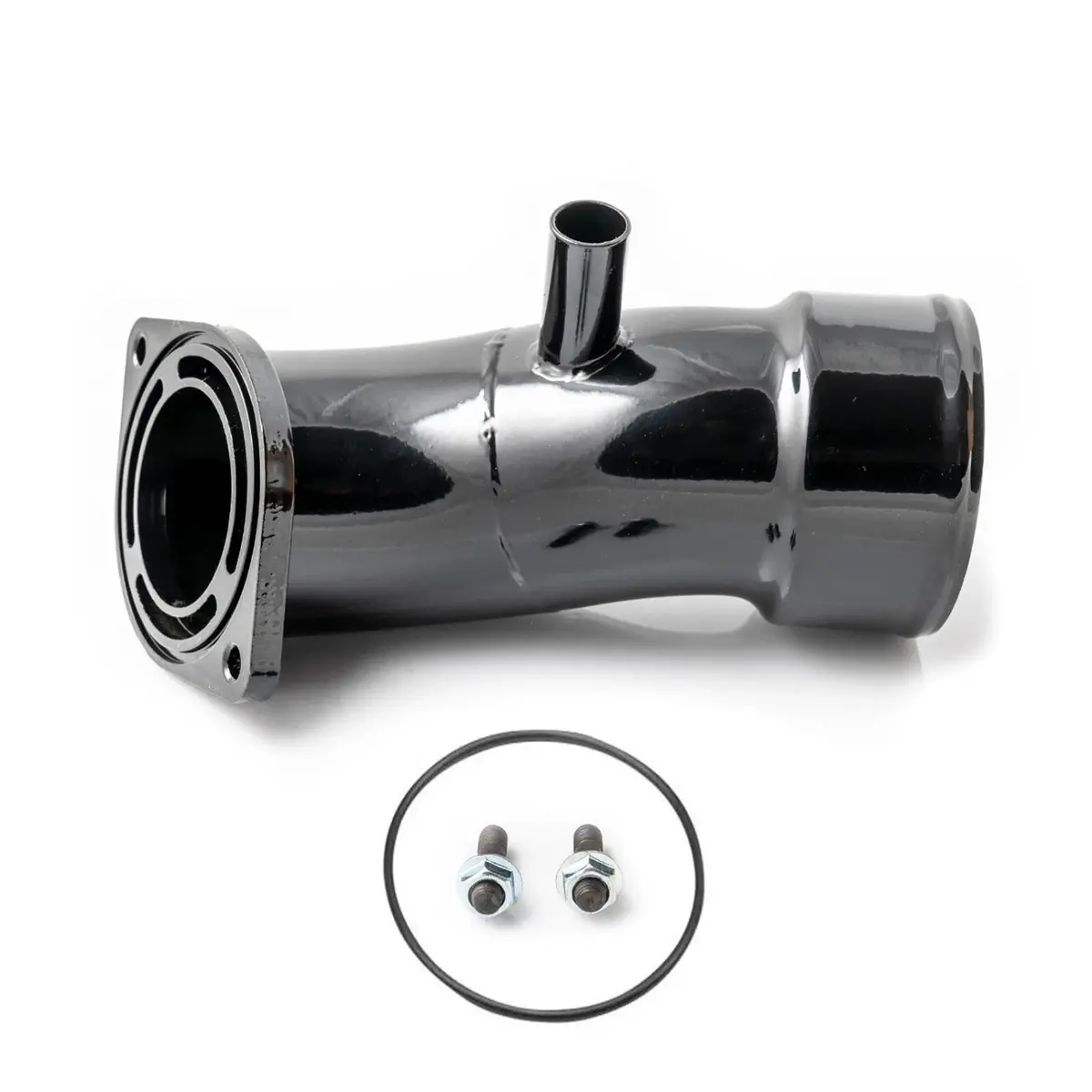 3.5" Black Turbo Intake Horn Kit For 2020-2024 6.6L Duramax L5p Chevy Silverado 2500 3500 1
