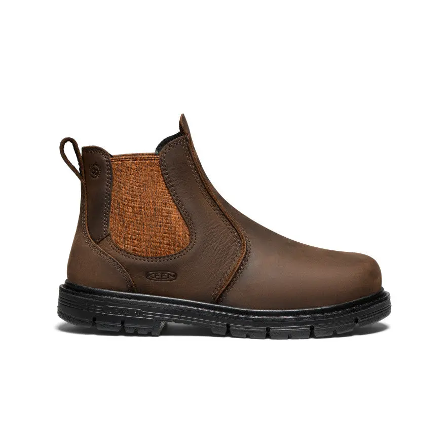 Women's San Jose Chelsea 90° Heel Boot (Aluminum Toe)  |  Cascade Brown/Black 1