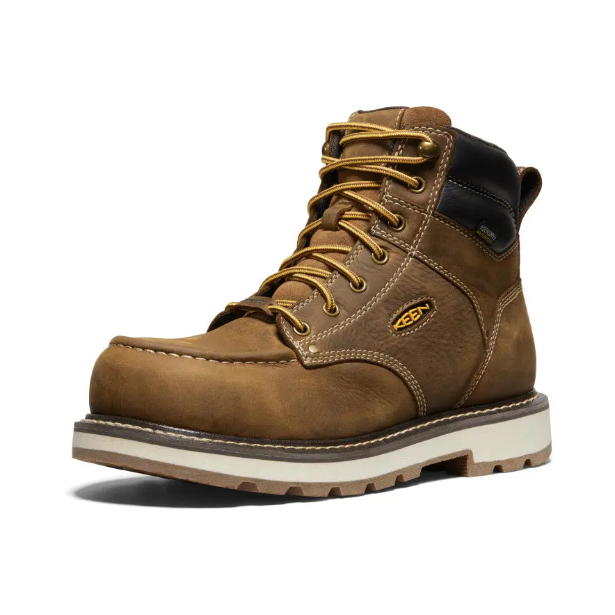 Men's Cincinnati 6" Waterproof 90° Heel Boot (Carbon Toe) | Belgian/Sandshell 3