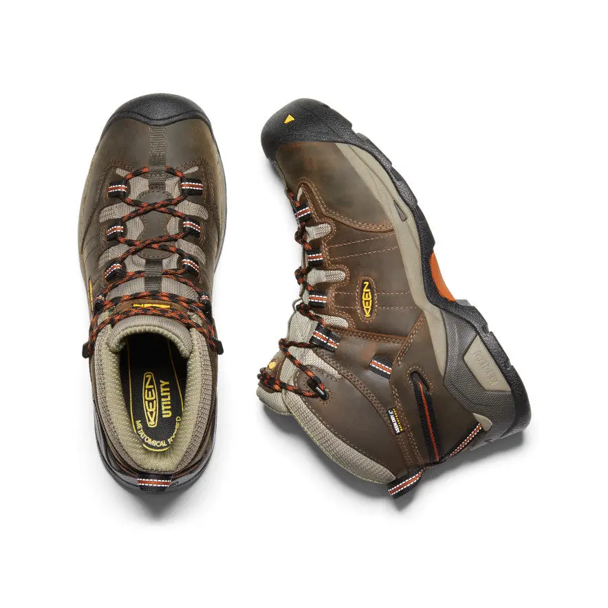 Men's Detroit Xt Waterproof Boot (Soft Toe) | Black Olive/Leather Brown 4