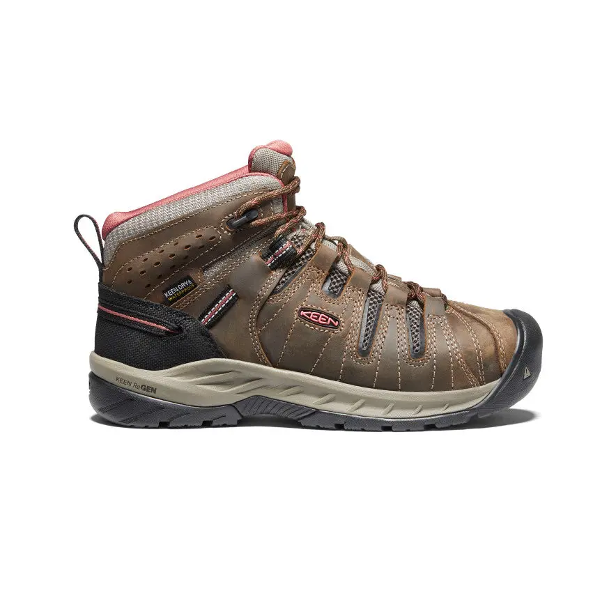 Women's Flint Ii Waterproof Boot (Soft Toe)  |  Cascade Brown/Brick Dust 1