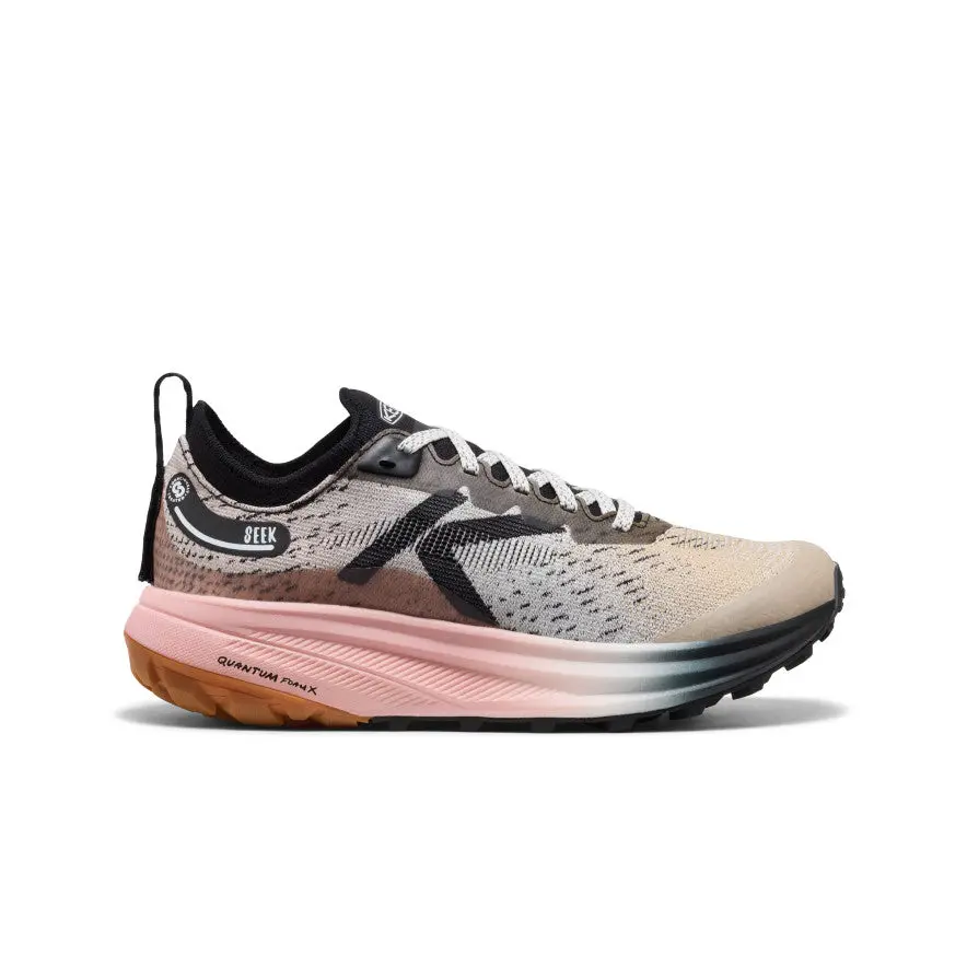 Women's Seek Trail Running Shoe  |  Black/Sunset Sand 1